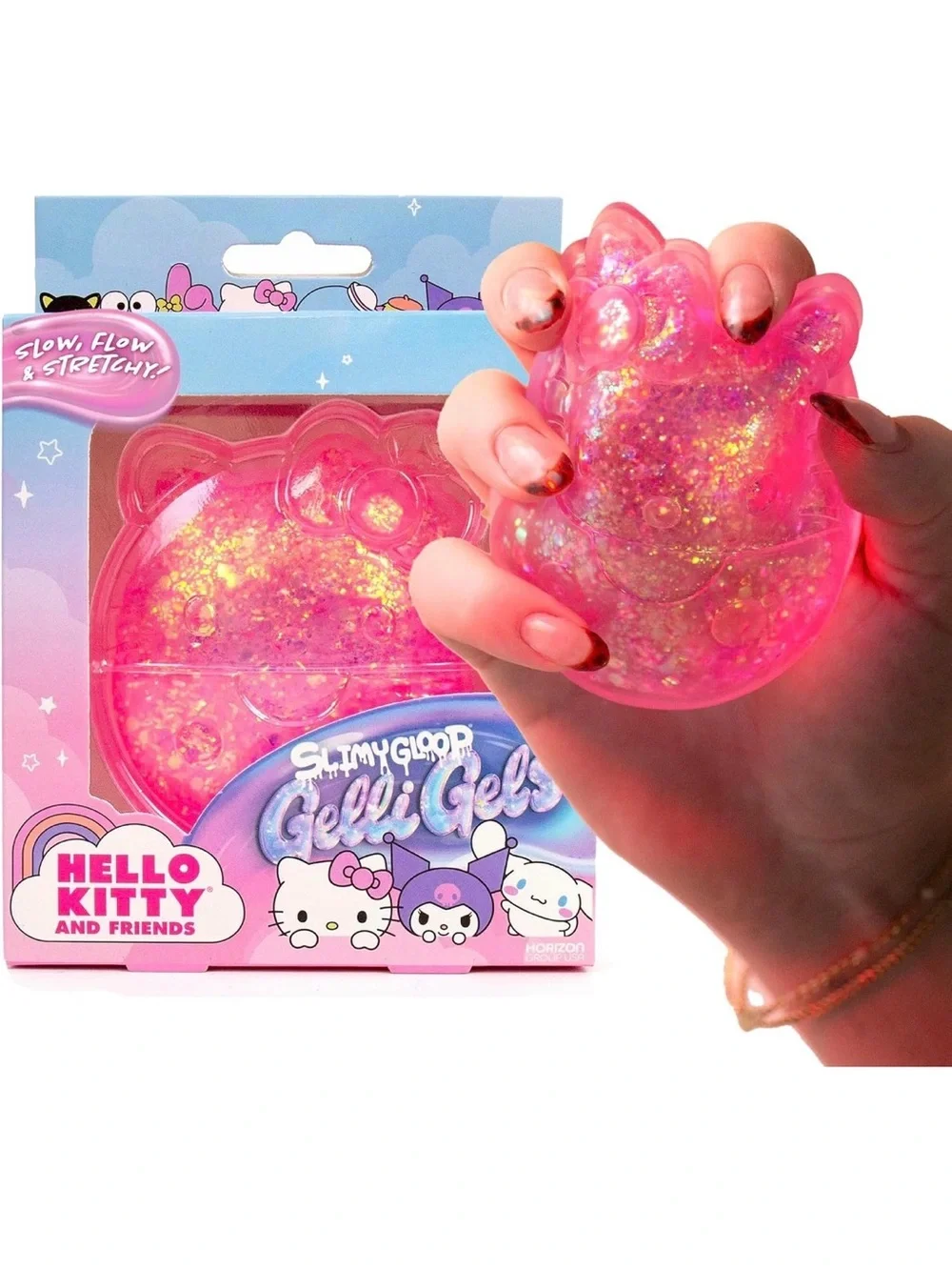 Squishmallows Gelli Gels Glitter Slime - Blue & Pink